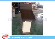 Brown modifica los soportes de exhibición para requisitos particulares de madera del metal del MDF/tabla, soporte de exhibición de la alfombra