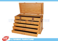 La caja de presentación de madera modificada para requisitos particulares de la encimera del MDF de la tienda para los productos presenta