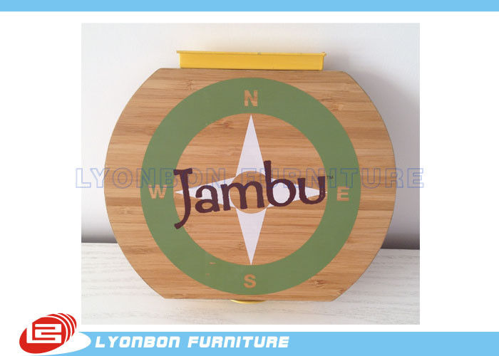 El OEM circunda la impresión del logotipo del grabado de madera de Hangable, logotipo de madera/placas