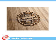 Logotipo de madera del grabado del CNC de la exhibición durable/muestra de madera de la etiqueta para la exposición