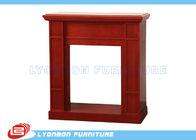 Rojo moderno que adorna las chimeneas de la chimenea para el hogar, superficie pulida
